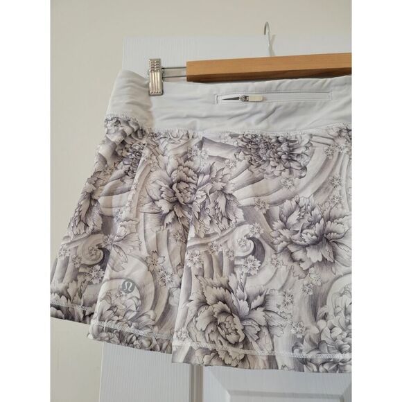 Lululemon Pace Rival Skirt Mini Twine White Multi / White 10 - Picture 9 of 9